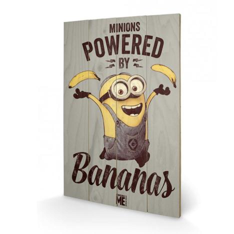 Powered by Bananas Minions Wooden Wall Art (40cm x 59cm) £39.99